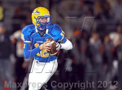 Thumbnail 2 in Lancaster vs. Jacksonville (UIL 4A Division 2 Bi-District Playoff) photogallery.