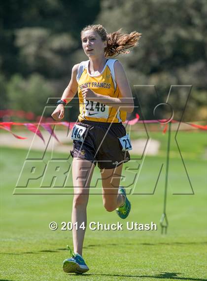 Thumbnail 1 in Stanford Invitational Girls 5K Division 2 Race photogallery.