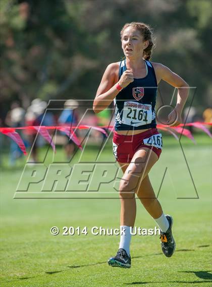 Thumbnail 3 in Stanford Invitational Girls 5K Division 2 Race photogallery.