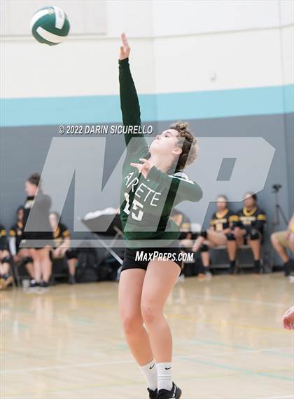 Thumbnail 3 in Arete Prep vs Tempe Prep (Epic Tourneys Volleyball Invite) photogallery.