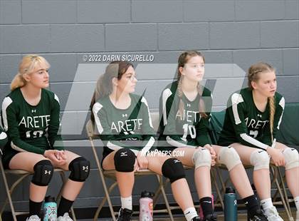 Thumbnail 1 in Arete Prep vs Tempe Prep (Epic Tourneys Volleyball Invite) photogallery.