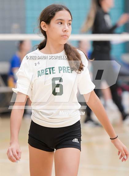 Thumbnail 3 in Arete Prep vs Tempe Prep (Epic Tourneys Volleyball Invite) photogallery.
