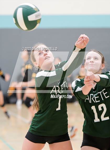 Thumbnail 1 in Arete Prep vs Tempe Prep (Epic Tourneys Volleyball Invite) photogallery.