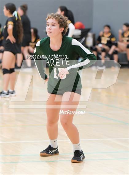 Thumbnail 3 in Arete Prep vs Tempe Prep (Epic Tourneys Volleyball Invite) photogallery.