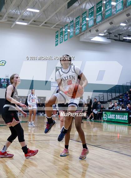 Thumbnail 1 in Coppell vs. Allen (UIL 6A Girls Basketball Bi-District) photogallery.