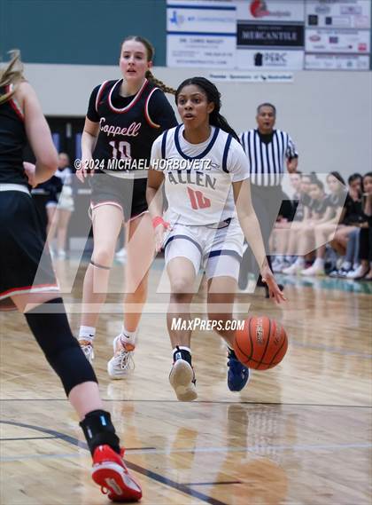Thumbnail 3 in Coppell vs. Allen (UIL 6A Girls Basketball Bi-District) photogallery.