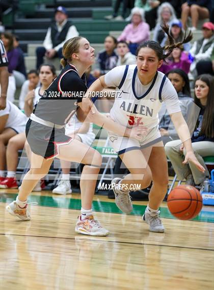 Thumbnail 2 in Coppell vs. Allen (UIL 6A Girls Basketball Bi-District) photogallery.