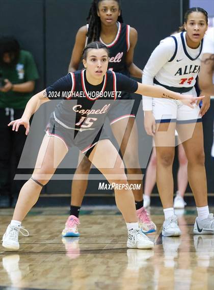 Thumbnail 1 in Coppell vs. Allen (UIL 6A Girls Basketball Bi-District) photogallery.