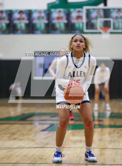 Thumbnail 3 in Coppell vs. Allen (UIL 6A Girls Basketball Bi-District) photogallery.