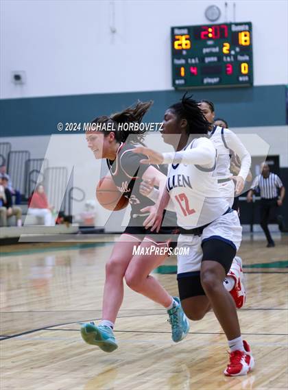 Thumbnail 3 in Coppell vs. Allen (UIL 6A Girls Basketball Bi-District) photogallery.