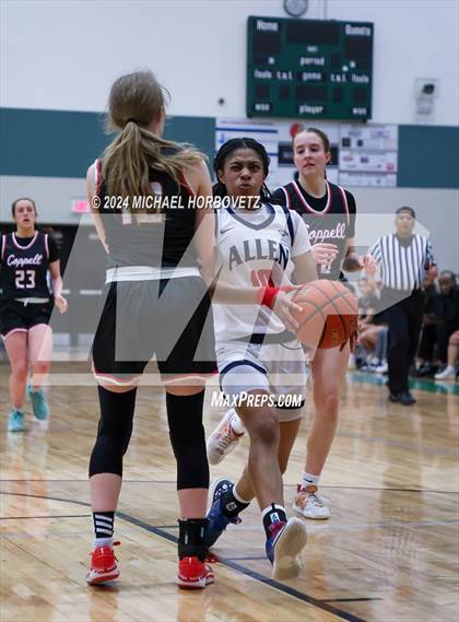 Thumbnail 1 in Coppell vs. Allen (UIL 6A Girls Basketball Bi-District) photogallery.