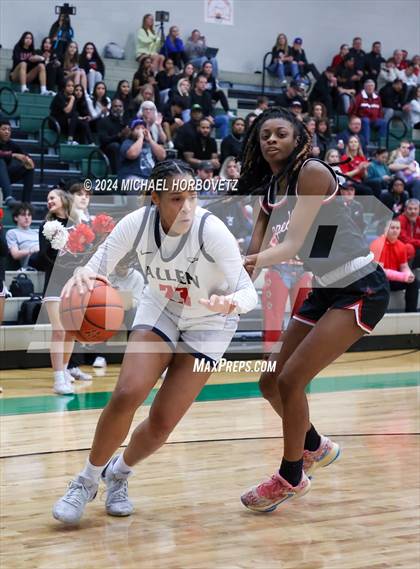 Thumbnail 3 in Coppell vs. Allen (UIL 6A Girls Basketball Bi-District) photogallery.