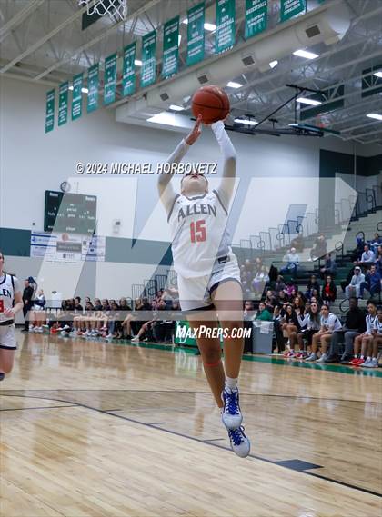 Thumbnail 3 in Coppell vs. Allen (UIL 6A Girls Basketball Bi-District) photogallery.