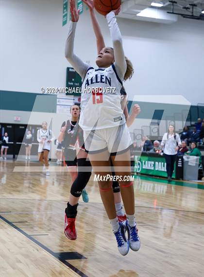 Thumbnail 2 in Coppell vs. Allen (UIL 6A Girls Basketball Bi-District) photogallery.