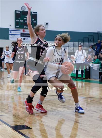 Thumbnail 3 in Coppell vs. Allen (UIL 6A Girls Basketball Bi-District) photogallery.