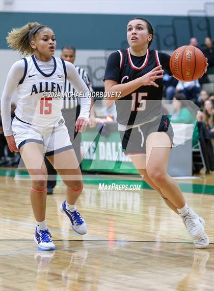 Thumbnail 3 in Coppell vs. Allen (UIL 6A Girls Basketball Bi-District) photogallery.