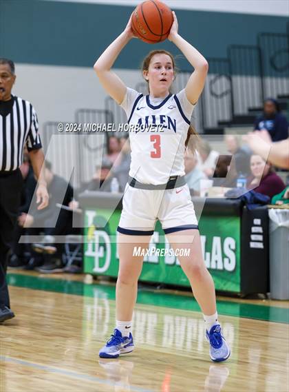 Thumbnail 1 in Coppell vs. Allen (UIL 6A Girls Basketball Bi-District) photogallery.