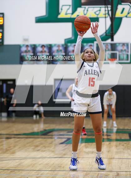 Thumbnail 1 in Coppell vs. Allen (UIL 6A Girls Basketball Bi-District) photogallery.