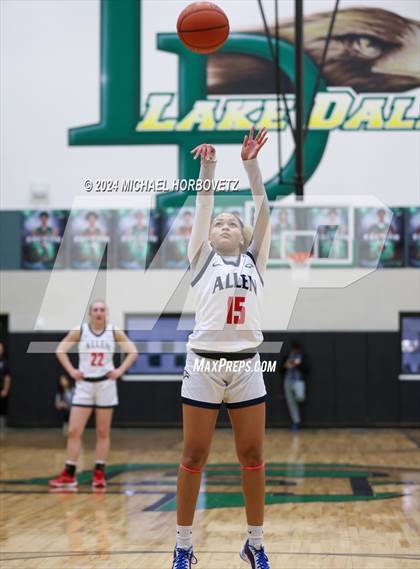 Thumbnail 2 in Coppell vs. Allen (UIL 6A Girls Basketball Bi-District) photogallery.