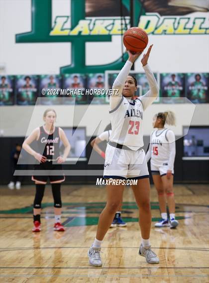 Thumbnail 3 in Coppell vs. Allen (UIL 6A Girls Basketball Bi-District) photogallery.