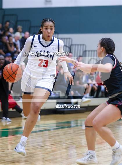 Thumbnail 3 in Coppell vs. Allen (UIL 6A Girls Basketball Bi-District) photogallery.