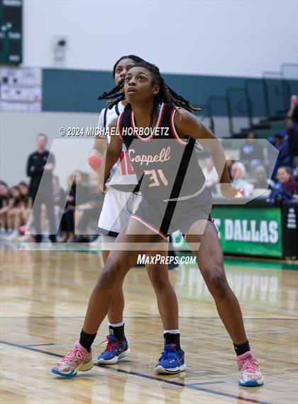 Thumbnail 3 in Coppell vs. Allen (UIL 6A Girls Basketball Bi-District) photogallery.