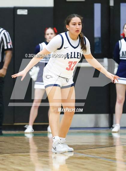 Thumbnail 3 in Coppell vs. Allen (UIL 6A Girls Basketball Bi-District) photogallery.