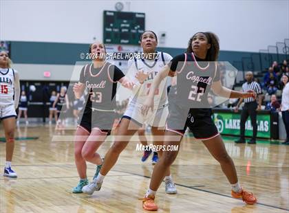 Thumbnail 2 in Coppell vs. Allen (UIL 6A Girls Basketball Bi-District) photogallery.