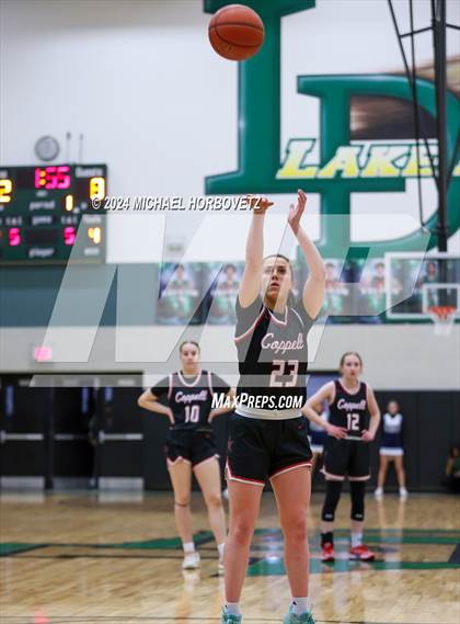 Thumbnail 2 in Coppell vs. Allen (UIL 6A Girls Basketball Bi-District) photogallery.