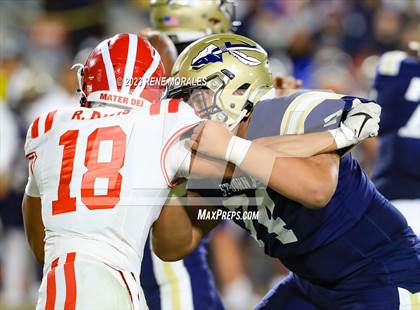Thumbnail 2 in Mater Dei vs St John Bosco (CIF SS Div 1 Final) photogallery.