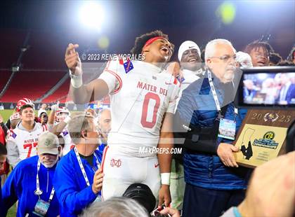 Thumbnail 3 in Mater Dei vs St John Bosco (CIF SS Div 1 Final) photogallery.