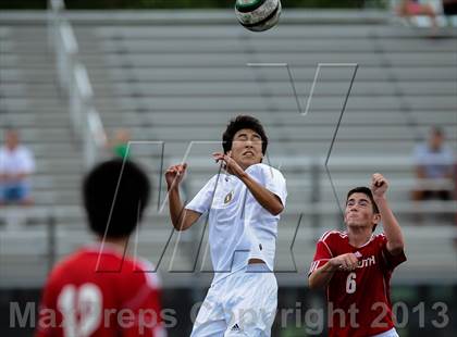 Thumbnail 3 in Neuqua Valley vs Fort Zumwalt South (Gateway City Soccer Classic) photogallery.