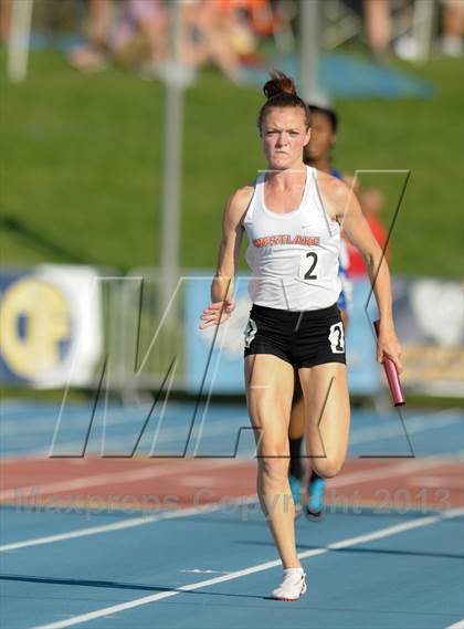 Thumbnail 3 in CIF State Track and Field Championships (Girls 4x100 Relay /100 Hurdles) photogallery.