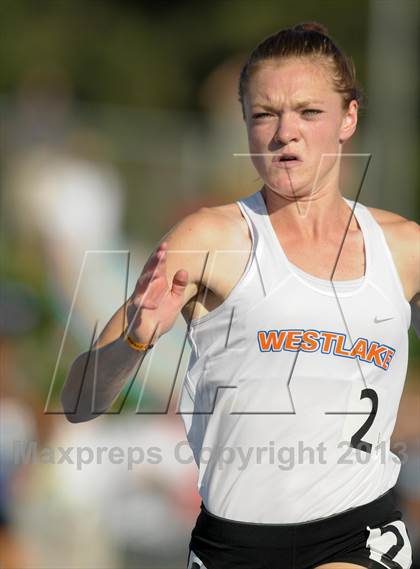 Thumbnail 1 in CIF State Track and Field Championships (Girls 4x100 Relay /100 Hurdles) photogallery.