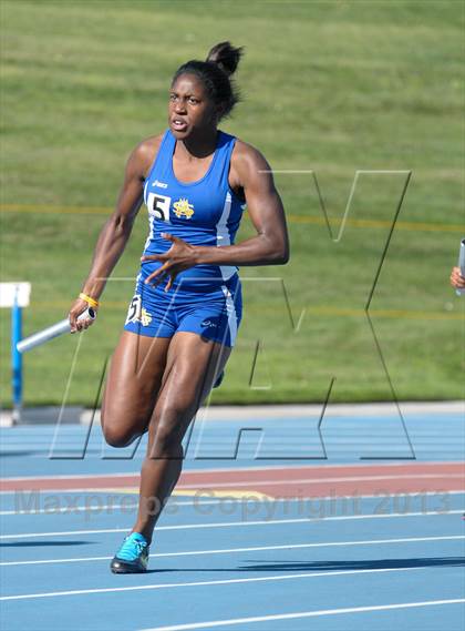 Thumbnail 3 in CIF State Track and Field Championships (Girls 4x100 Relay /100 Hurdles) photogallery.