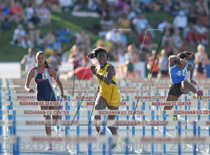 Thumbnail 2 in CIF State Track and Field Championships (Girls 4x100 Relay /100 Hurdles) photogallery.