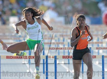 Thumbnail 1 in CIF State Track and Field Championships (Girls 4x100 Relay /100 Hurdles) photogallery.