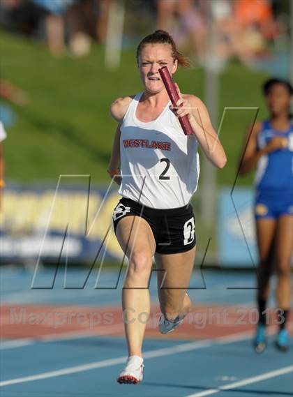 Thumbnail 2 in CIF State Track and Field Championships (Girls 4x100 Relay /100 Hurdles) photogallery.