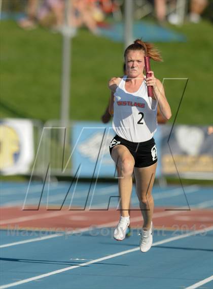 Thumbnail 2 in CIF State Track and Field Championships (Girls 4x100 Relay /100 Hurdles) photogallery.