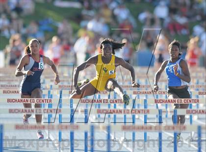Thumbnail 1 in CIF State Track and Field Championships (Girls 4x100 Relay /100 Hurdles) photogallery.