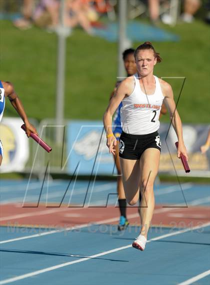 Thumbnail 1 in CIF State Track and Field Championships (Girls 4x100 Relay /100 Hurdles) photogallery.