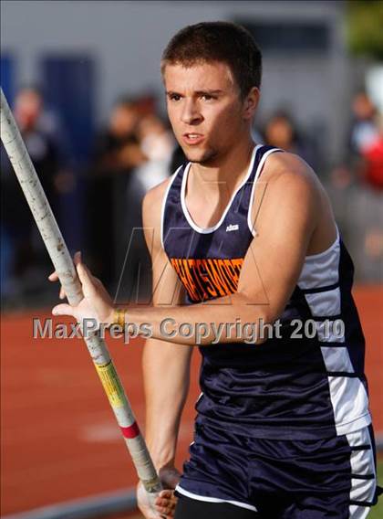 Thumbnail 1 in CIF LACS Matsers Championships (Boys Pole Vault) photogallery.