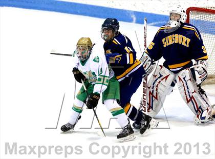Thumbnail 2 in Notre Dame-West Haven vs Simsbury (CIAC Division I Quarterfinal) photogallery.