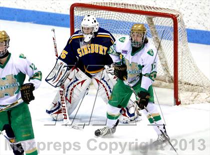 Thumbnail 2 in Notre Dame-West Haven vs Simsbury (CIAC Division I Quarterfinal) photogallery.