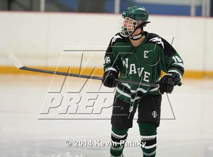 Thumbnail 2 in New Milford vs. Cheshire (West Haven Christmas D2 Final) photogallery.