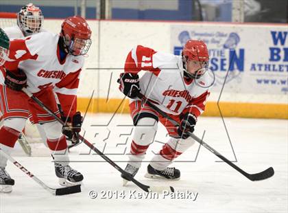 Thumbnail 2 in New Milford vs. Cheshire (West Haven Christmas D2 Final) photogallery.