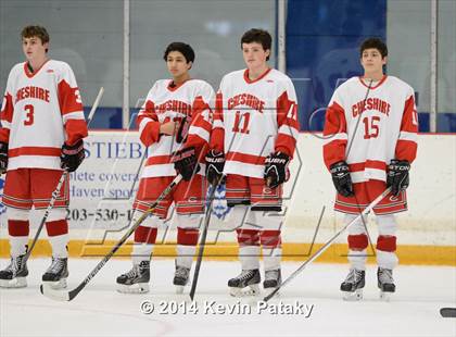Thumbnail 2 in New Milford vs. Cheshire (West Haven Christmas D2 Final) photogallery.