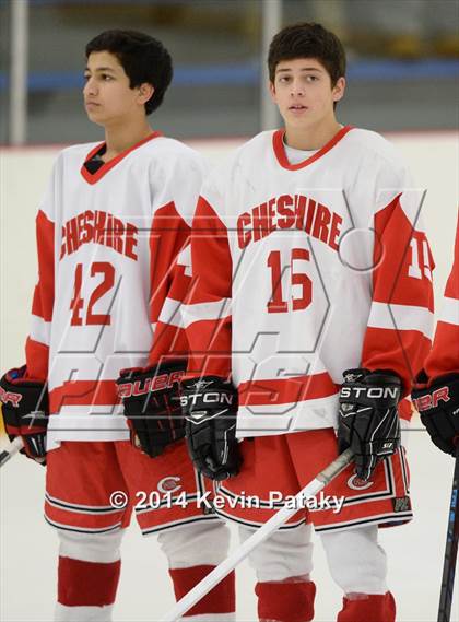 Thumbnail 3 in New Milford vs. Cheshire (West Haven Christmas D2 Final) photogallery.