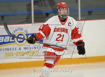 Thumbnail 3 in New Milford vs. Cheshire (West Haven Christmas D2 Final) photogallery.
