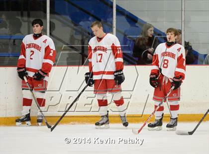 Thumbnail 2 in New Milford vs. Cheshire (West Haven Christmas D2 Final) photogallery.